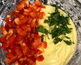 A picture of step 3 of Homemade Nachos with Creamy Mango Dip.