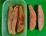 Foto del paso 1 de la receta: Salmón a la naranja con especia y crema