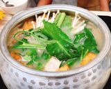 Hình bước làm 4 của món Lẩu chao khoai môn (món chay)