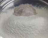 A picture of step 1 of Foxtail millet roti.