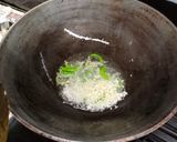 A picture of step 1 of Veg Hakka noodles.