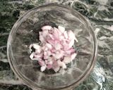 A picture of step 1 of Masala omelette.