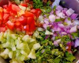 A picture of step 3 of Kala Chana (Chaat).