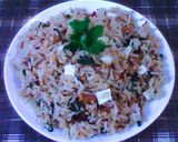 A picture of step 1 of Palak Paneer Pulao.