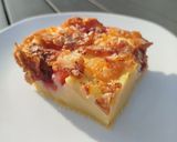 Une image de l'étape 3 de Clafoutis abricot framboise et amandes.