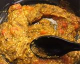 A picture of step 2 of Mirza Ghasemi (Mirza Qasemi)🍆🧄🥫🥚.
