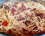 Une image de l'étape 4 de Spaghetti au four.