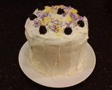 A picture of step 33 of Lemon Layer Cake with Blackberrie Cream Filling and a Lemon Cream Frosting.