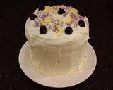 A picture of step 33 of Lemon Layer Cake with Blackberrie Cream Filling and a Lemon Cream Frosting.