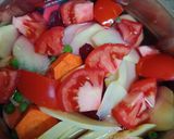 A picture of step 1 of Vegetable Soup.
