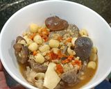 Hình bước làm 4 của món Tim hầm hạt sen
