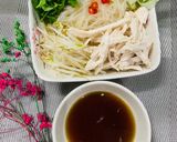 Hình bước làm 4 của món Miến trộn gà xé