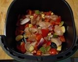 A picture of step 4 of Quick Air Fryer Chicken with Zucchini, Bell Pepper, and Onion (Ready in 20 Minutes).
