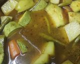 A picture of step 4 of Mole de Olla.