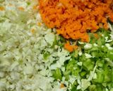 A picture of step 1 of Sattu Bread Vegetable Chilla.