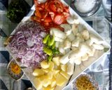 A picture of step 1 of Beaf Alu Arvi Ka Salan.