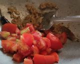 A picture of step 2 of Tomato methi rice.