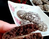 عکس مرحله 6 از دستور کوکی ترک دار شکلاتی 😋😍 Chocolate cookies