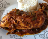 Foto del paso 5 de la receta: Pollo guisado con tomate y naranja