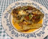 Une image de l'étape 27 de Gratin de fenouil aux champignons, tomates, mozzarella et crème de parmesan.