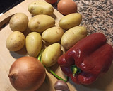 Foto del paso 1 de la receta: Patatas estilo "a lo pobre" en airfryer