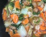 Cah sawi daging babi recipe step 12 photo