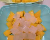 Foto langkah ke 1 dari resep Es mangga nata de coco / es mangga susu / es mangga selasih.
