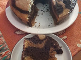 Torta húmeda marmolada de banana al microondas.rapidísima !!!!