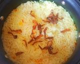 A picture of step 9 of Persian Saffron Rice.