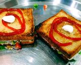स्पाइसी गार्लिक वेजिटेबल सैंडविच (Spicy garlic vegetable sandwich recipe in hindi) रेसिपी चरण 5 फोटो