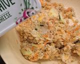 Grillsajt lisztmentes cukkini tócsnival és sült paradicsomos dinnyesalátával recept fázis 1 fotója