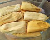A picture of step 8 of Oat and Sweet Corn Tamales.