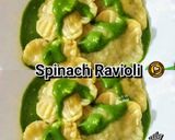 A picture of step 1 of Veg Ravioli In Spinach Cream Sauce.