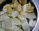 A picture of step 1 of Mixed Matar Dal, Veggies.