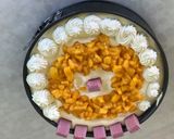 A picture of step 4 of Mango no bake icebox cake.