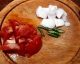 A picture of step 1 of Bhindi Bhaaji /Bhendi ko Tarkari/ Bhindi Sabzi.