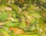 Foto langkah ke 4 dari resep Sayur lejet pedas manis (labu siam) simple dan enak.