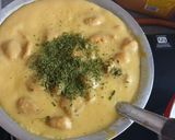 A picture of step 4 of Kadhi bari bihari style.
