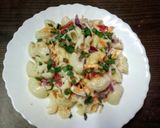 A picture of step 2 of 🍝 Creamy Green Chili Garlic Pasta Salad.