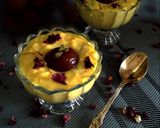 A picture of step 14 of Gulab Jamun with kesar Rabri.