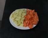 Foto del paso 3 de la receta: Crema vegana de zapallo, cebolla y zanahoria al curry