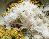 A picture of step 5 of Mulyachi (Radish) bhaji.