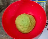 Foto langkah ke 8 dari resep Roti Kukus Pontianak Pandan Selai Sarikaya (Mini size).