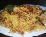 A picture of step 7 of Sindhi biriyani.