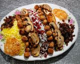 عکس مرحله 3 از دستور قارچ پلو با گوشت چرخ کرده 🌻