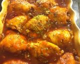 A picture of step 4 of Whiskey Peach Chicken.
