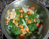 Foto del paso 1 de la receta: Jamoncitos de pollo con verduritas