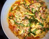 A picture of step 6 of 💚 Scrambled Eggs with Tomatoes.
