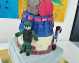 Foto del paso 7 de la receta: Decoración Torta Roblox