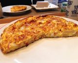 A picture of step 8 of Spanish omelette for weekend breakfast.